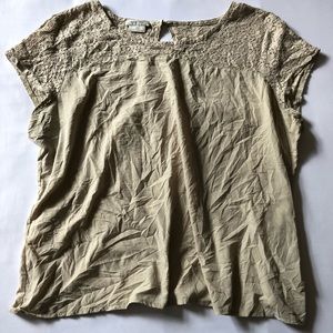 Women Van Heusen Size XXL Cream Color Top - 0738